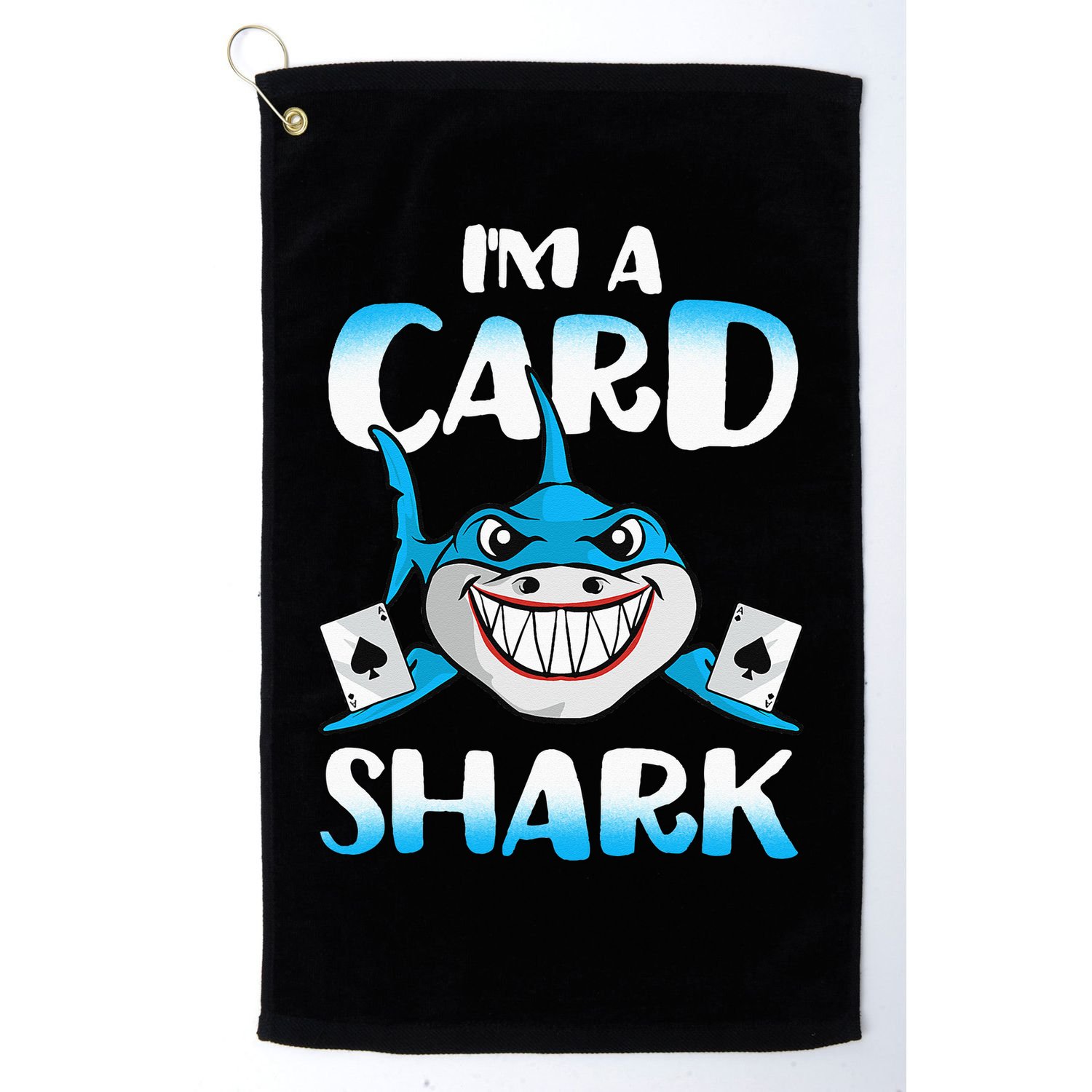 Poker Card Shark Casino Gamble Beach Golf Towel