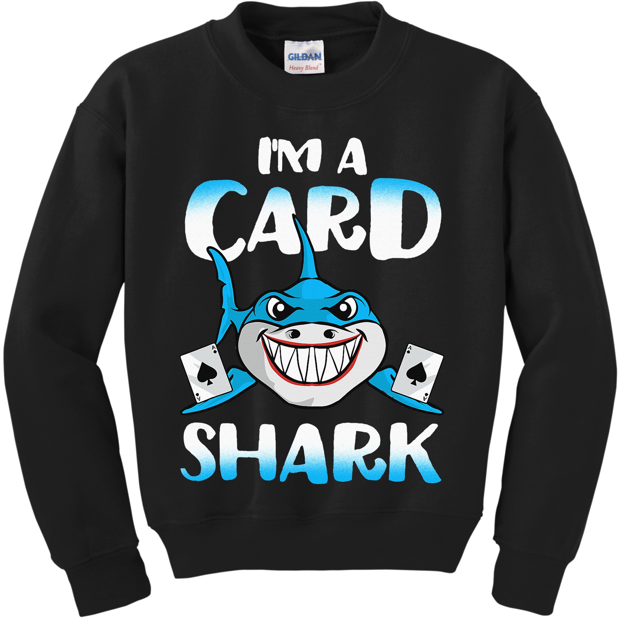 Poker Card Shark Casino Gamble Beach Kids Sweatshirt