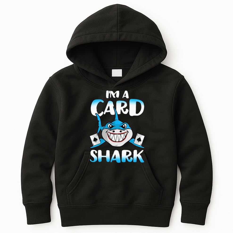 Poker Card Shark Casino Gamble Beach Kids Hoodie