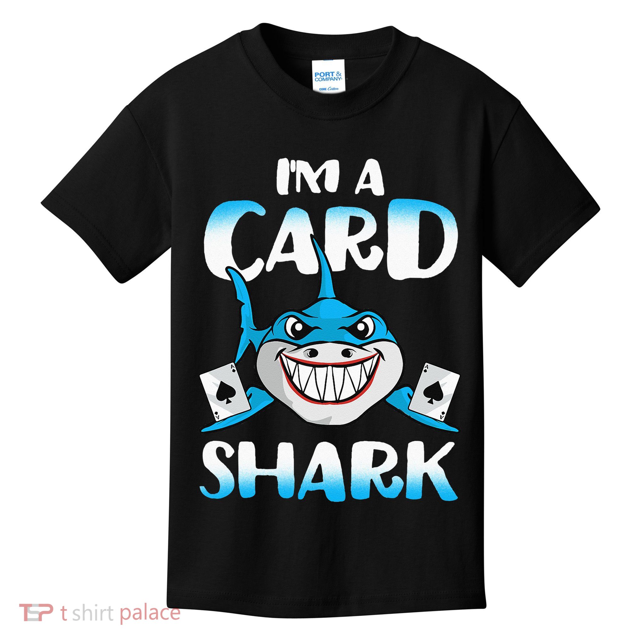Poker Card Shark Casino Gamble Beach Kids T-Shirt