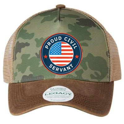 Proud Civil Servant Support Federal Workers Legacy Tie Dye Trucker Hat