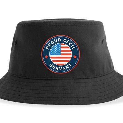 Proud Civil Servant Support Federal Workers Sustainable Bucket Hat