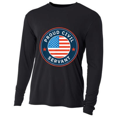Proud Civil Servant Support Federal Workers Cooling Performance Long Sleeve Crew