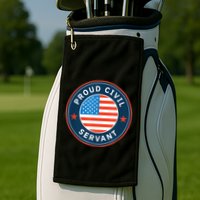 Proud Civil Servant Support Federal Workers Golf Towel