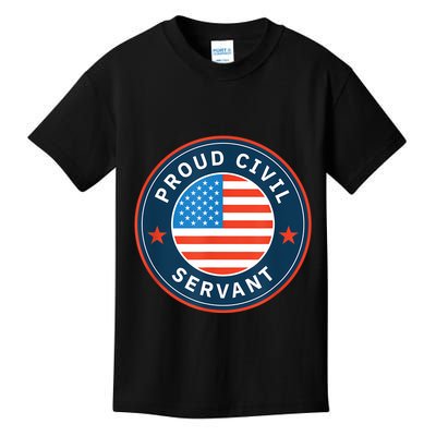 Proud Civil Servant Support Federal Workers Kids T-Shirt