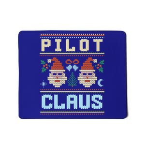 Pilot Claus Santa Flying Ugly Christmas Matching Aviator Funny Gift Mousepad