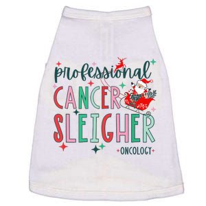 Professional Cancer Sleigher Oncology Nurse Christmas Women Doggie Tank