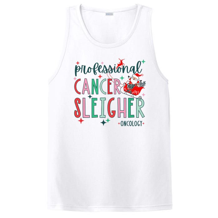 Professional Cancer Sleigher Oncology Nurse Christmas Women PosiCharge Competitor Tank