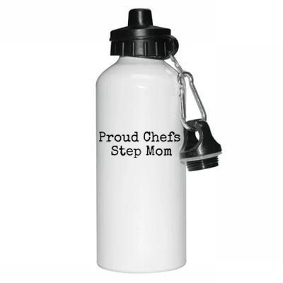 Proud Chefs Step Mom Gift Aluminum Water Bottle