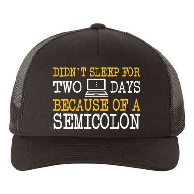 Programmer Computer Software Engineer Web Developer Coder Yupoong Adult 5-Panel Trucker Hat