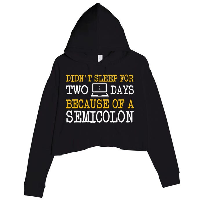 Programmer Computer Software Engineer Web Developer Coder Crop Fleece Hoodie