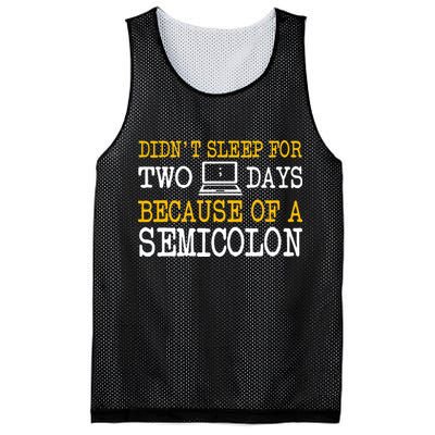 Programmer Computer Software Engineer Web Developer Coder Mesh Reversible Basketball Jersey Tank