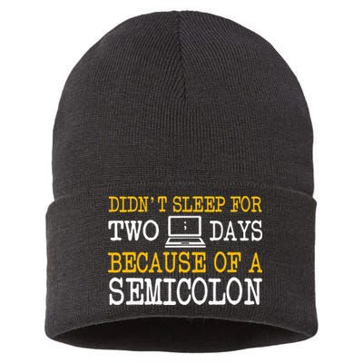 Programmer Computer Software Engineer Web Developer Coder Sustainable Knit Beanie