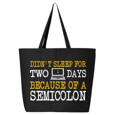 Programmer Computer Software Engineer Web Developer Coder 25L Jumbo Tote