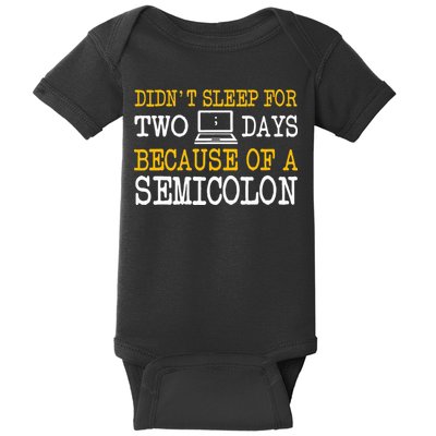 Programmer Computer Software Engineer Web Developer Coder Baby Bodysuit
