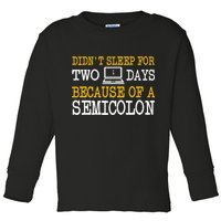 Programmer Computer Software Engineer Web Developer Coder Toddler Long Sleeve Shirt