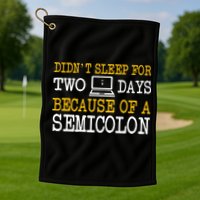 Programmer Computer Software Engineer Web Developer Coder Golf Towel