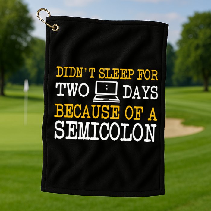 Programmer Computer Software Engineer Web Developer Coder Golf Towel