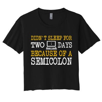 Programmer Computer Software Engineer Web Developer Coder Crop Top