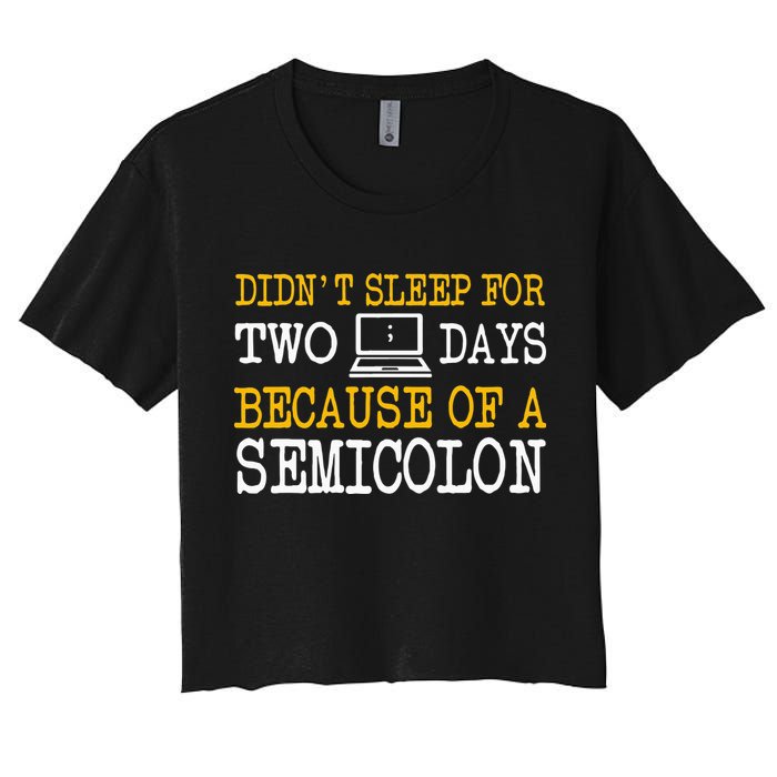 Programmer Computer Software Engineer Web Developer Coder Crop Top