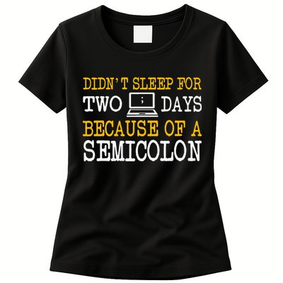 Programmer Computer Software Engineer Web Developer Coder Womens T-Shirt