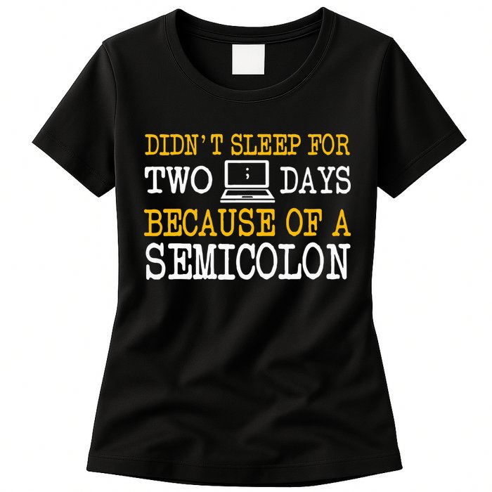Programmer Computer Software Engineer Web Developer Coder Womens T-Shirt