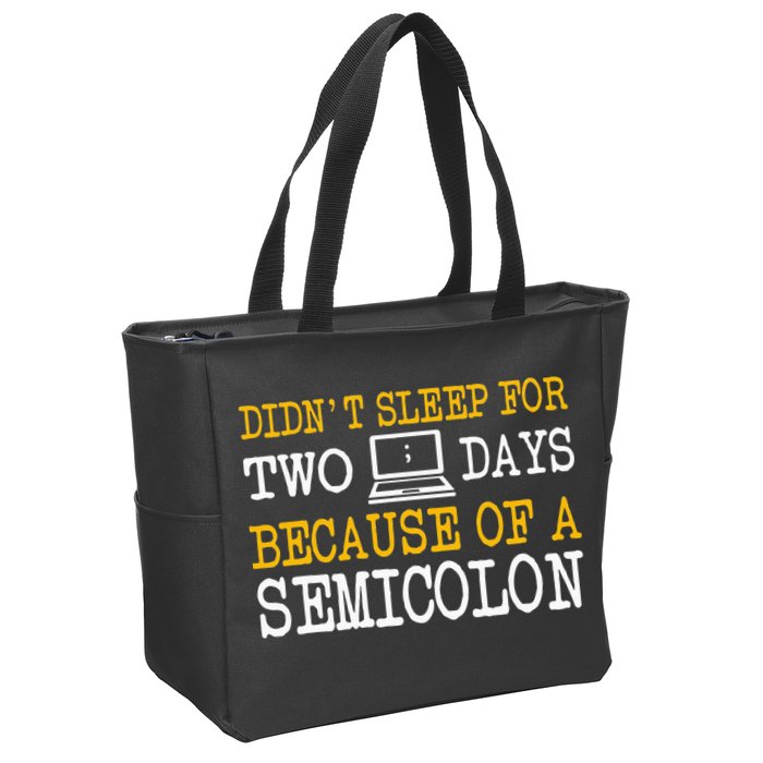 Programmer Computer Software Engineer Web Developer Coder Zip Tote Bag