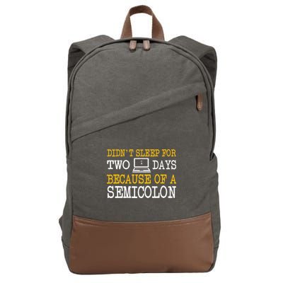 Programmer Computer Software Engineer Web Developer Coder Cotton Canvas Backpack