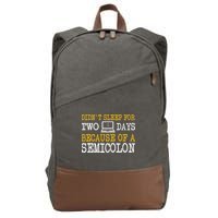 Programmer Computer Software Engineer Web Developer Coder Cotton Canvas Backpack