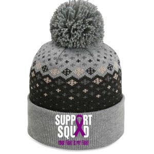 Pancreatic Cancer Support Squad Pancreatic Cancer Awareness Gift The Baniff Cuffed Pom Beanie