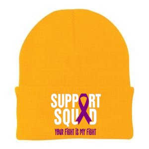 Pancreatic Cancer Support Squad Pancreatic Cancer Awareness Gift Knit Cap Winter Beanie