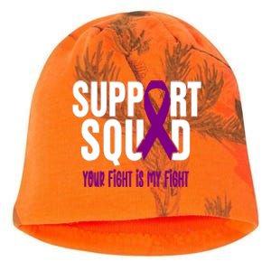 Pancreatic Cancer Support Squad Pancreatic Cancer Awareness Gift Kati - Camo Knit Beanie