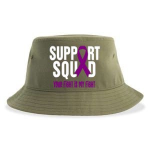 Pancreatic Cancer Support Squad Pancreatic Cancer Awareness Gift Sustainable Bucket Hat