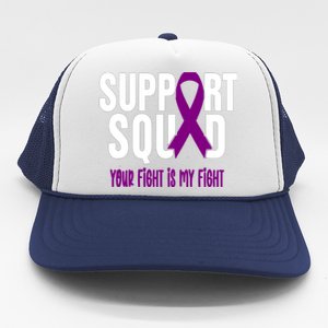 Pancreatic Cancer Support Squad Pancreatic Cancer Awareness Gift Trucker Hat