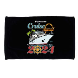 Personalized Cruise Squad Vacation Custom Name 2024 Microfiber Hand Towel