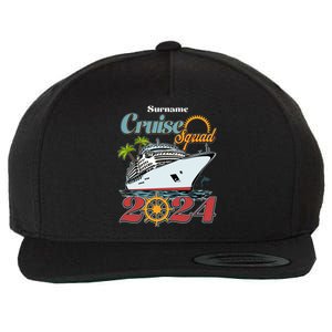 Personalized Cruise Squad Vacation Custom Name 2024 Wool Snapback Cap