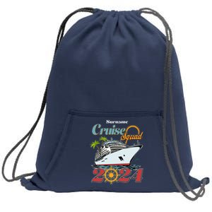 Personalized Cruise Squad Vacation Custom Name 2024 Sweatshirt Cinch Pack Bag