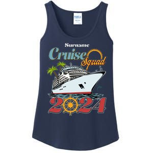 Personalized Cruise Squad Vacation Custom Name 2024 Ladies Essential Tank