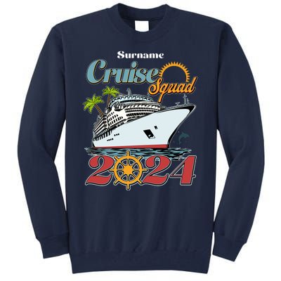 Personalized Cruise Squad Vacation Custom Name 2024 Tall Sweatshirt