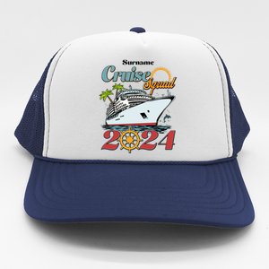 Personalized Cruise Squad Vacation Custom Name 2024 Trucker Hat