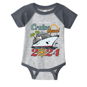 Personalized Cruise Squad Vacation Custom Name 2024 Infant Baby Jersey Bodysuit