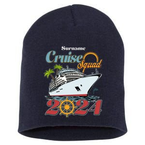 Personalized Cruise Squad Vacation Custom Name 2024 Short Acrylic Beanie