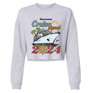 Personalized Cruise Squad Vacation Custom Name 2024 Cropped Pullover Crew