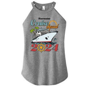 Personalized Cruise Squad Vacation Custom Name 2024 Women's Perfect Tri Rocker Tank