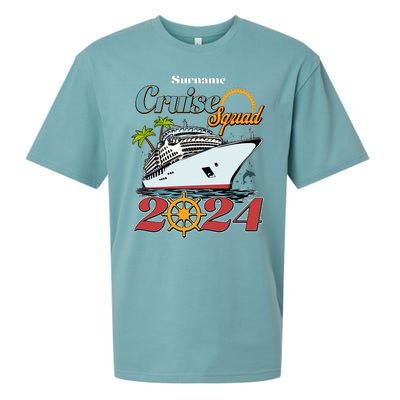 Personalized Cruise Squad Vacation Custom Name 2024 Sueded Cloud Jersey T-Shirt