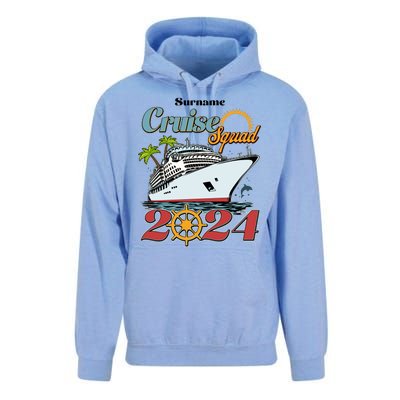 Personalized Cruise Squad Vacation Custom Name 2024 Unisex Surf Hoodie