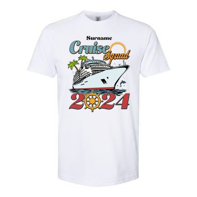 Personalized Cruise Squad Vacation Custom Name 2024 Softstyle CVC T-Shirt