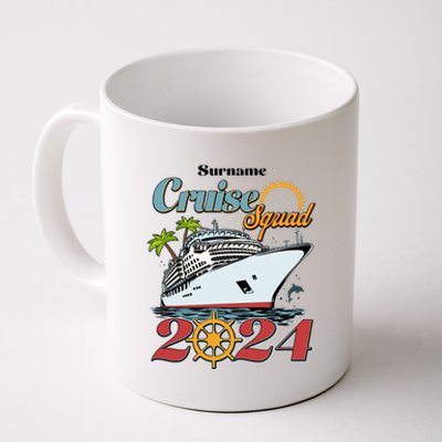 Personalized Cruise Squad Vacation Custom Name 2024 Coffee Mug