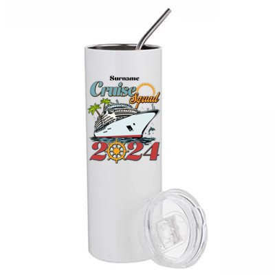 Personalized Cruise Squad Vacation Custom Name 2024 Stainless Steel Tumbler