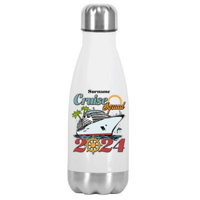 Personalized Cruise Squad Vacation Custom Name 2024 Stainless Steel Insulated Water Bottle